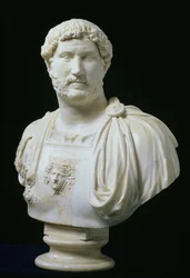 Busto do Imperador Adriano (Publius Aelius Hadrianus) (76-138), c.130 d.C. (mármore)
