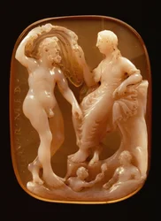 Camafeu de Netuno e Anfitrite (ônix)