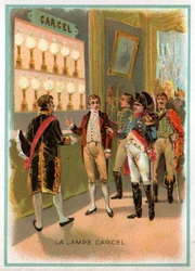 Lâmpada de carcel. (litho, cerca de 1900)
