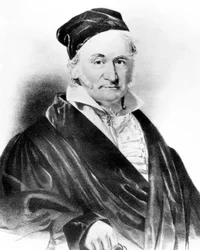 Carl Friedrich Gauss, matemático alemão, meados do século XIX