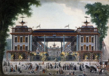Banho chinês em Paris, finais do século XVIII (gravura)