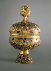 Ciborium, feito em Limoges por G. Alpais para a Abadia de Montmajour
