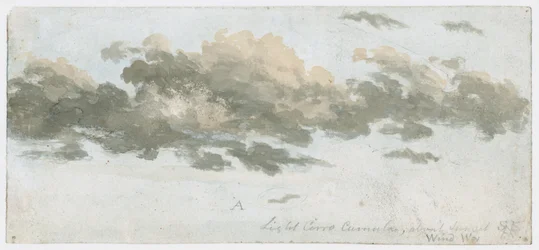 Cirrocumulus, estudo de nuvens, c 1803-1811
