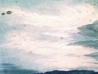 Estudo sobre nuvens por Luke Howard, c 1808-1811