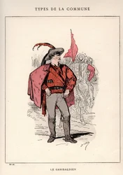 Paris Commune: traje de LE GARIBALDIEN (26) em "Les Communeux