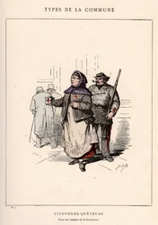 Paris Commune: Fato CITIENNNE QUETEUSE em "Les Communeux