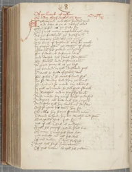 Cópia da Crónica Andrew de Wyntoun, Fol 325 verso, c.1550 (tinta sobre papel)