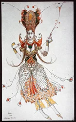 Roupa para o ballet O Pássaro de Fogo