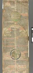 Detalhe de um roundel de Pedro de Poitiers, Compendium historiae in genealogia Christi (Pergaminho)