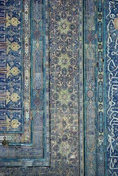 Detalhe da decoração das arcadas, Palácio de Ak-Sarai (Palácio Branco) final do século XIV (foto)