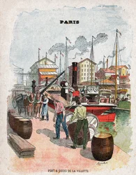 As docas de La Villette. As docas de La Villette.