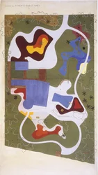 Desenho de um Jardim criado por Roberto Burle Marx Artista Paisagista/Pintor/Artista Planeta/Botanista/Escultor/Mucsico