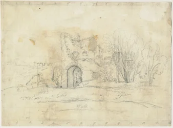 Dudley Castle - "The Warden" s Tower ": desenho a lápis, sd [ Séc. 19]