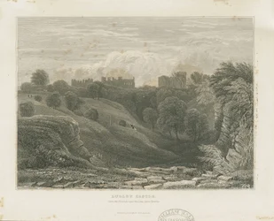 Castelo de Dudley: gravura em aço, séc. XIX