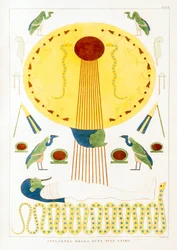 Antiguidade egípcia: influência da lua na alma - Ilustração do Atlas do Egito