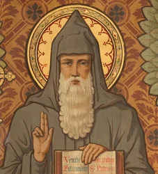 Antiga abadia. Pinturas murais. Louis Bert de l