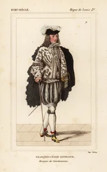 François-Cesar Letellier, Marquês de Courtanvaux, cientista e militar, membro da Academia das Ciências