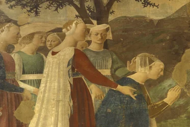 Fresco, Basílica de San Francesco, Arezzo, Toscana, Itália