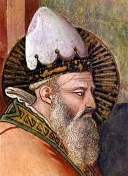 Fresco de Maso di Banco (1341 - 1346), pormenor de A história da passagem de ano (fresco)