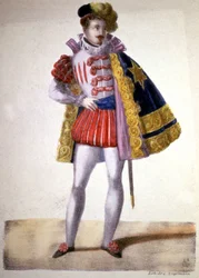 Garcia como Don juan na ópera de Mozart, c.1840-1850 (litografia)