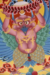 Garuda. Mosteiro de Kopan, Kathmandu, Nepal