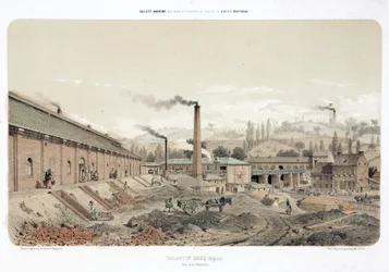 General Industrial Scenes Coalmine em Valentin Cocq, Bélgica