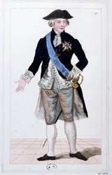 General Lafayette, comandante da Guarda Nacional, cerca de 1810