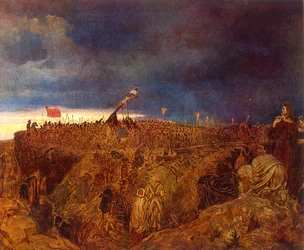 Gólgota (A Crucificação de Cristo). 1869. pintado por Ilya Repine. (18441930). Artista russo.