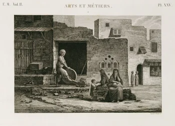 Ferragens e ferragens Moedor de facas, Egito, c 1798