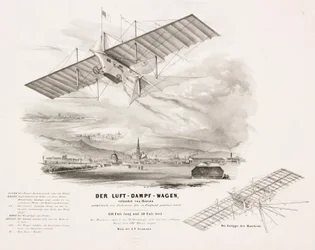 O "Aerial Steam Carriage" de Henson, c 1842