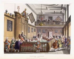 Heralds College: The Hall, de "O Microcosmo de Londres", 1808-1810