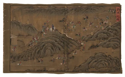 Éditos Imperiais sobre o General Qi Mian, dinastia Ming (tinta e cor sobre seda)