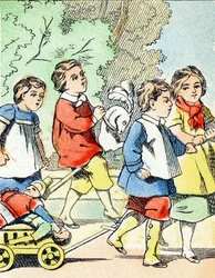 Jogo: The Toy Car - Child Entertainment Alphabet c.1890 (litografia)