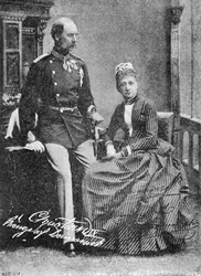 O Rei Christian IX e a Rainha Santa Luísa da Dinamarca