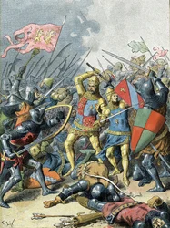 Rei João II, o Bom na Batalha de Poitiers (1356)