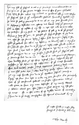 Carta de Thomas More ao Rei Henrique VIII, escrita na sua casa em Chelcith (Chelsea), 5 de Março