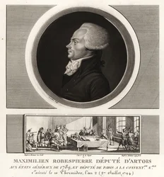 Maximilien Robespierre, Deputado de Artois, executado 1794