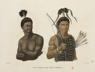 Homens da ilha de Ombai