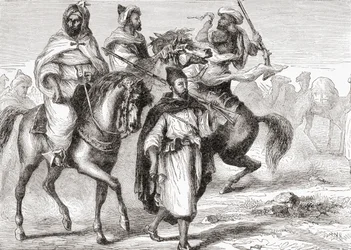 Mouros no século XIX, de «África» de Keith Johnston, publicado em 1884