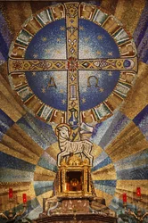 Mosaico em basílica de Jesus de Medinaceli Madrid Espanha
