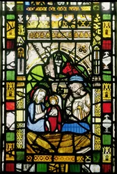 Natividade, inglês, início do século XIV (vitral) (detalhe de 120306)