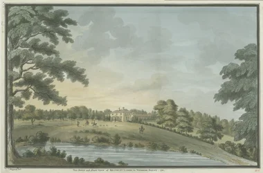Needwood - Brickley Lodge: pintura em aquarela, 1786