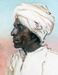 Cabeça de um homem negro