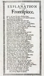 Página de título e explicação em forma de poema da 4ª edição de 