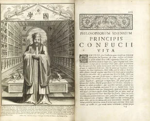 Páginas de Confúcio Sinarum Philosophus (Confúcio, o filósofo dos chineses)