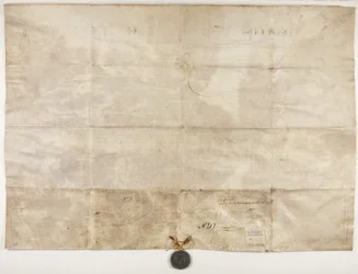 Bula Papal confirmando a carta do Bispo Henry Wardlaw, verso