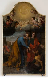Igreja paroquial (Nederbrakel, igreja paroquial Sint-Pieter-in-de-Banden). Interior. Pintura.