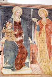 Particular, Santa Maria na abadia de Piano, Loreto Aprutino, Abruzzo, Itália