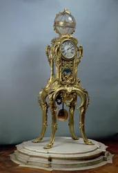 Relógio astronómico de passagem feito por Jacques Caffieri (1678-1755) para Luís XV de França