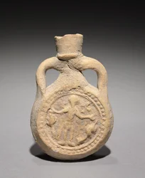 Frasco do Peregrino com São Menas, 500-700